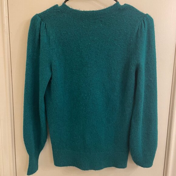 LOFT Jeweled Button Henley Sweater X - Picture 4 of 6